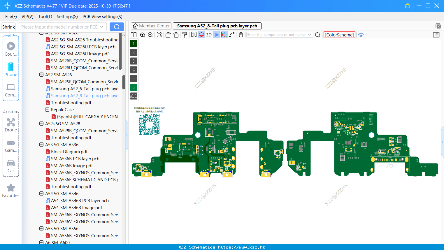 Samsung A52_8-Tail Plug Pcb Layer